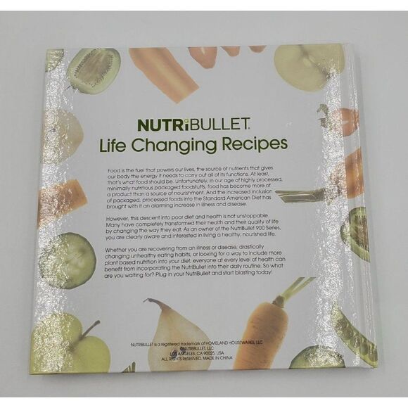 NutriBullet Life Changing Recipes Book Hardback Smoothies Excellent Condition - Picture 2 of 2